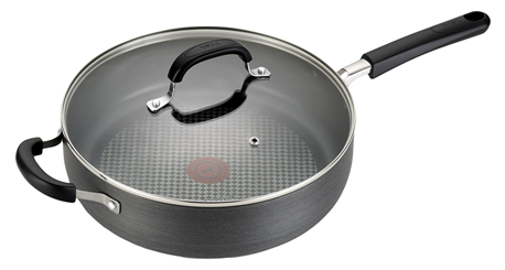 Padella Antiaderente In Titanio Con Coperchio 12 Pollici (10x30 Cm) – Leggera, Resistente Al Calore, Adatta A Induzione, Per Friggere, Stufare E Brasare, Con Manico Antiscottatura